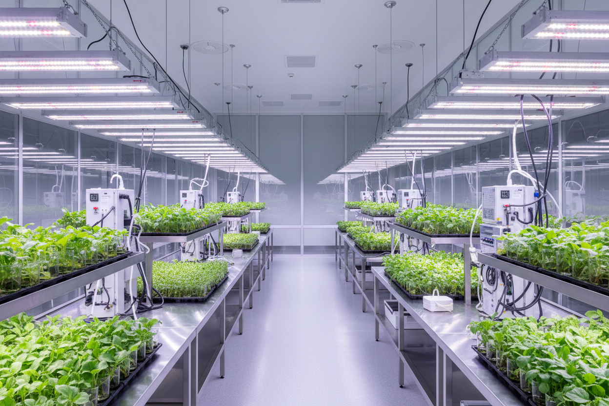 Hero image - Botanical laboratory with plants